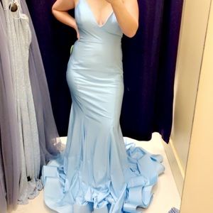 Light blue prom dress